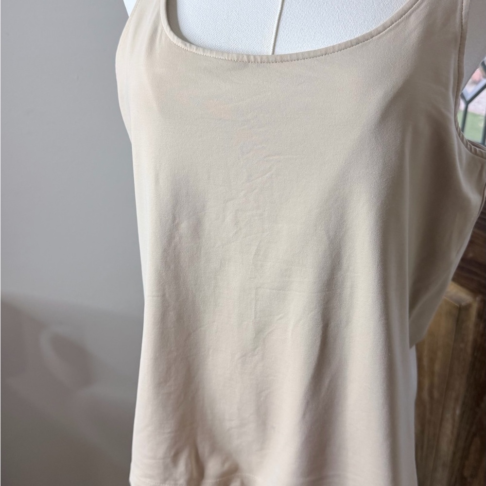 Chico’s Size 2 (Approx. L/12) Scoop Neck Tank Top – Cream